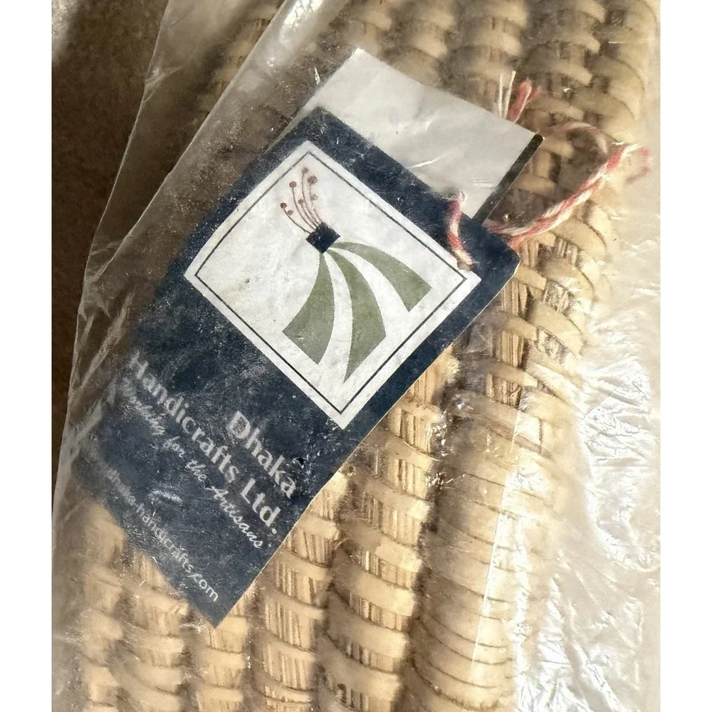 Handicrafts Ltd Handwoven Natural Fiber Basket Tray Wall Decor - Set Of 4 NWT
